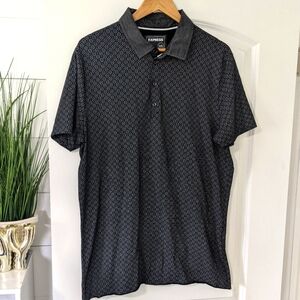 Express Stretch Polo Geo Design Size XL